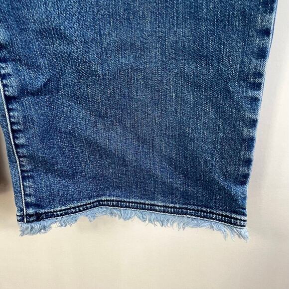 Asos Blue Denim Jeans Raw Hem Straight Leg Size 38"x25" NEW - Picture 3 of 5